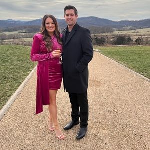 x REVOLVE Hollie Mini Dress in Magenta